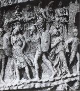 Caught Women and Children, relief at the Pillar of Marcus Aurelius. Rome unknow artist